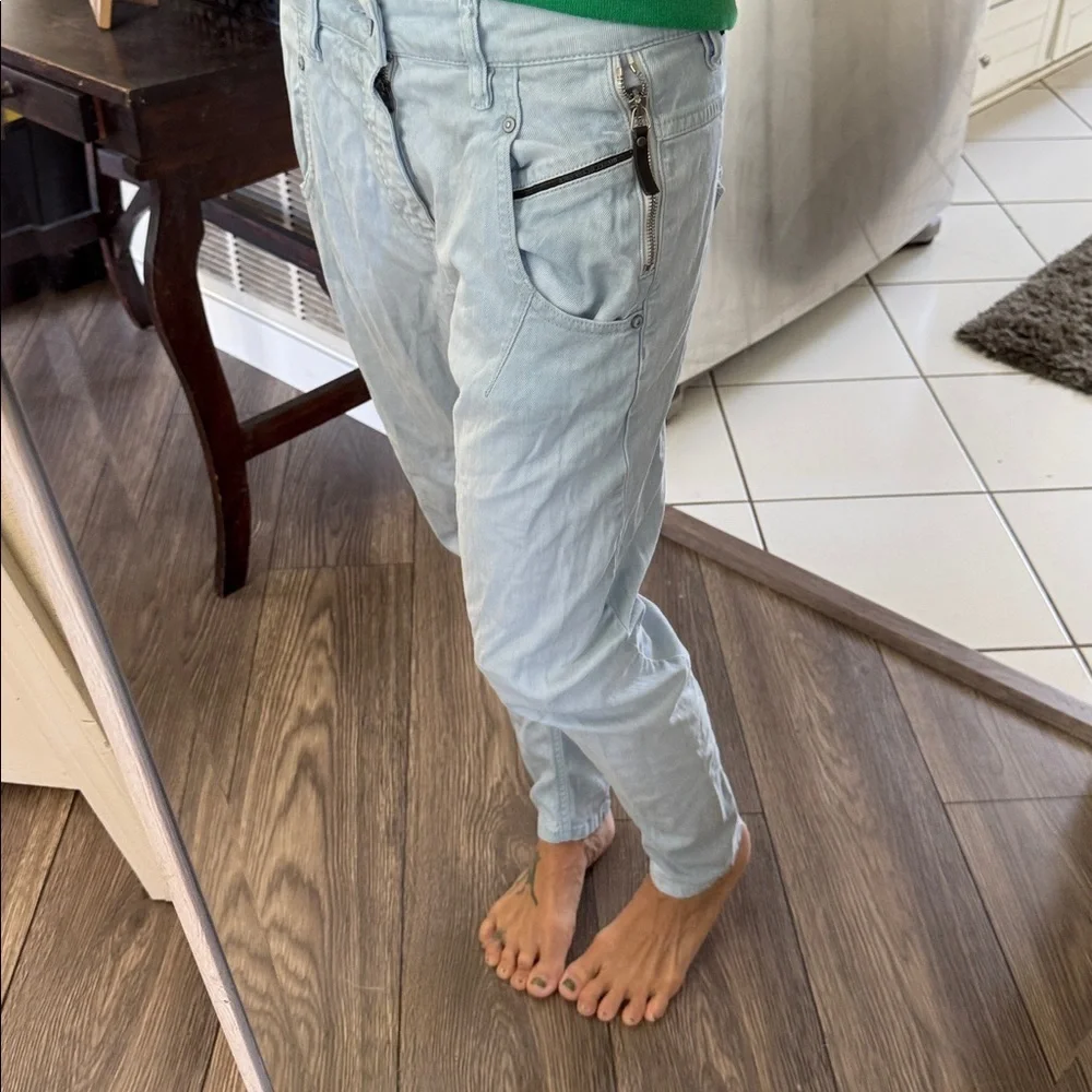 Diesel black gold light blue denim Faded Type 147 Fayza Jeans size 27 rare